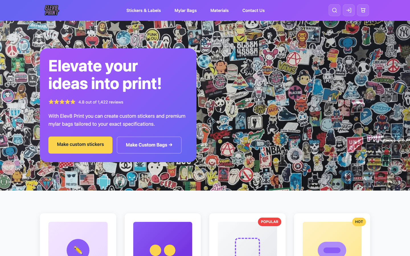 Elev8 Print website